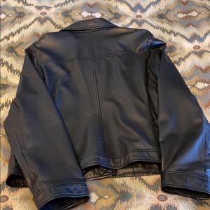 Black leather jacket
